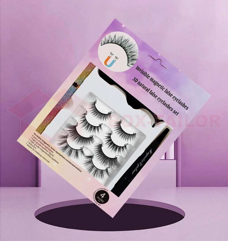 Custom Design False Eyelash Packaging Boxes