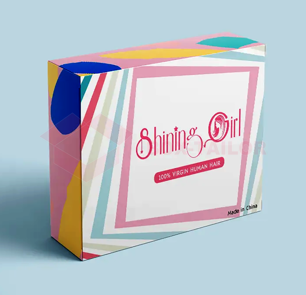 Custom Logo Hair Wig Packing Boxes